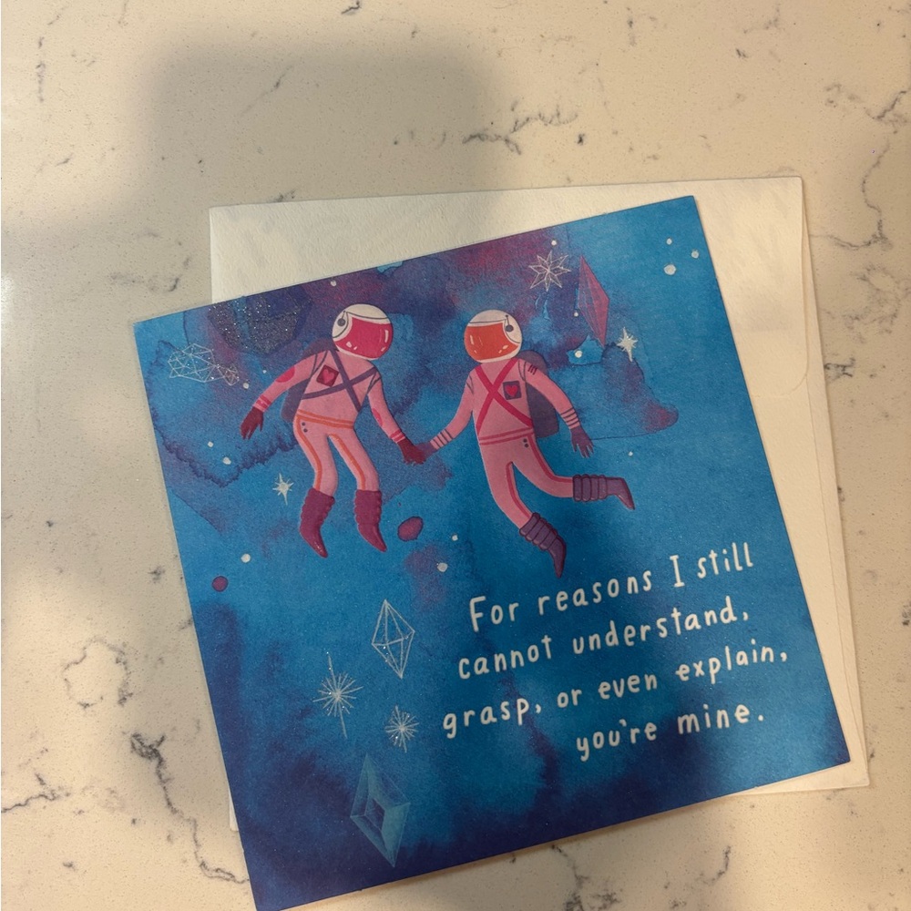 Astronaut Themed Greeting Card